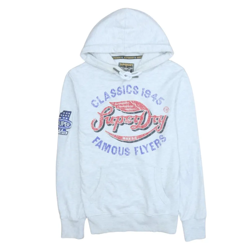 Superdry 90's Spellout Pullover Hoodie Medium White sold by Vintage Club