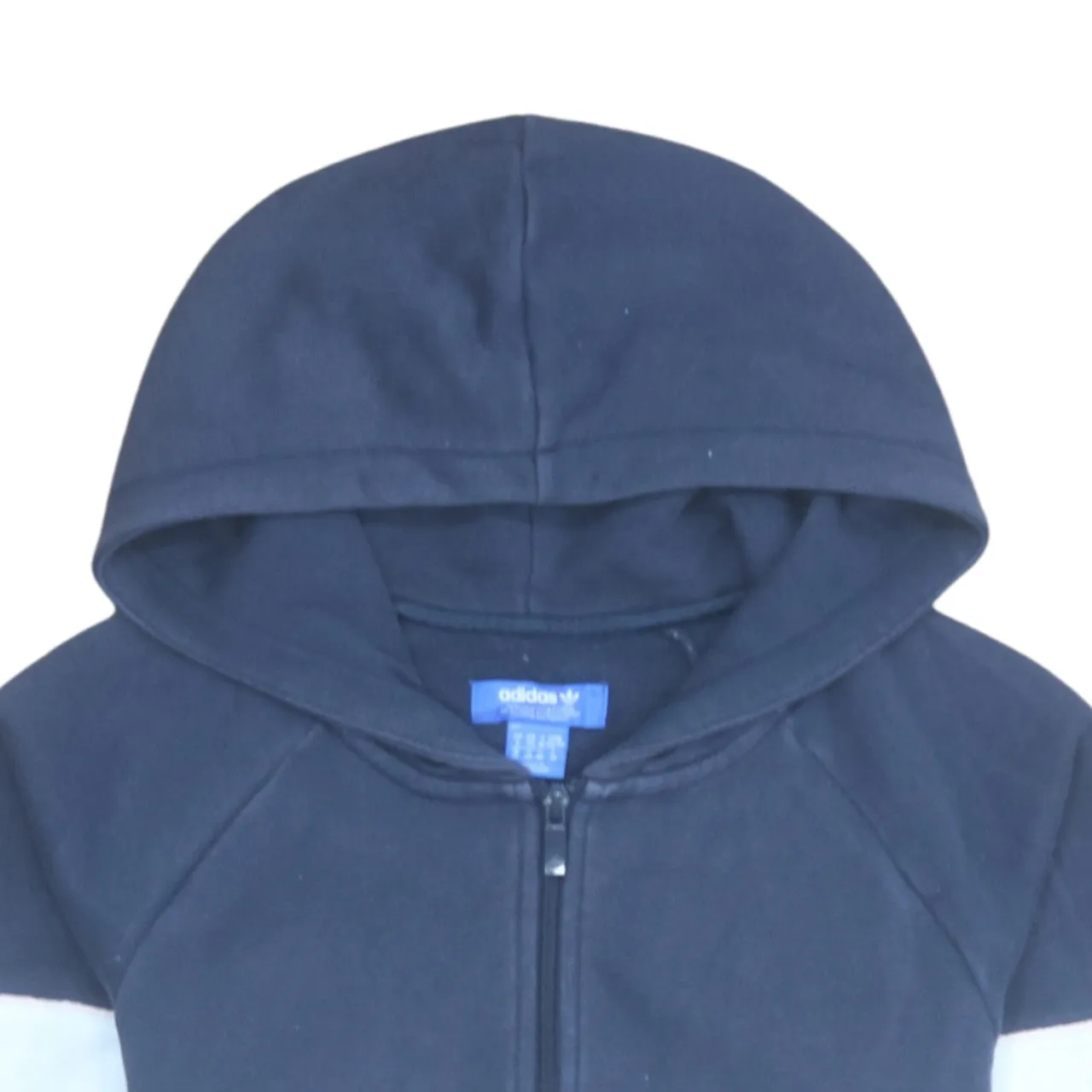 Adidas Navy Blue Hoodie Men's Small Half Zip Big Logo Front Pocket Sweatshirt sold by Vintage Club product image thumbnail 3