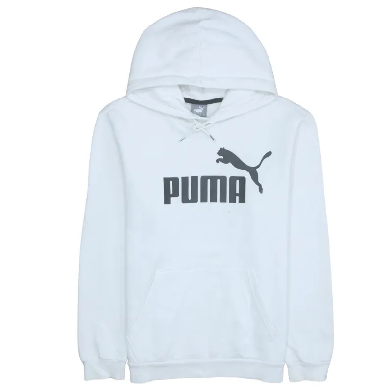 Puma 90's Spellout Pullover Hoodie Medium White sold by Vintage Club