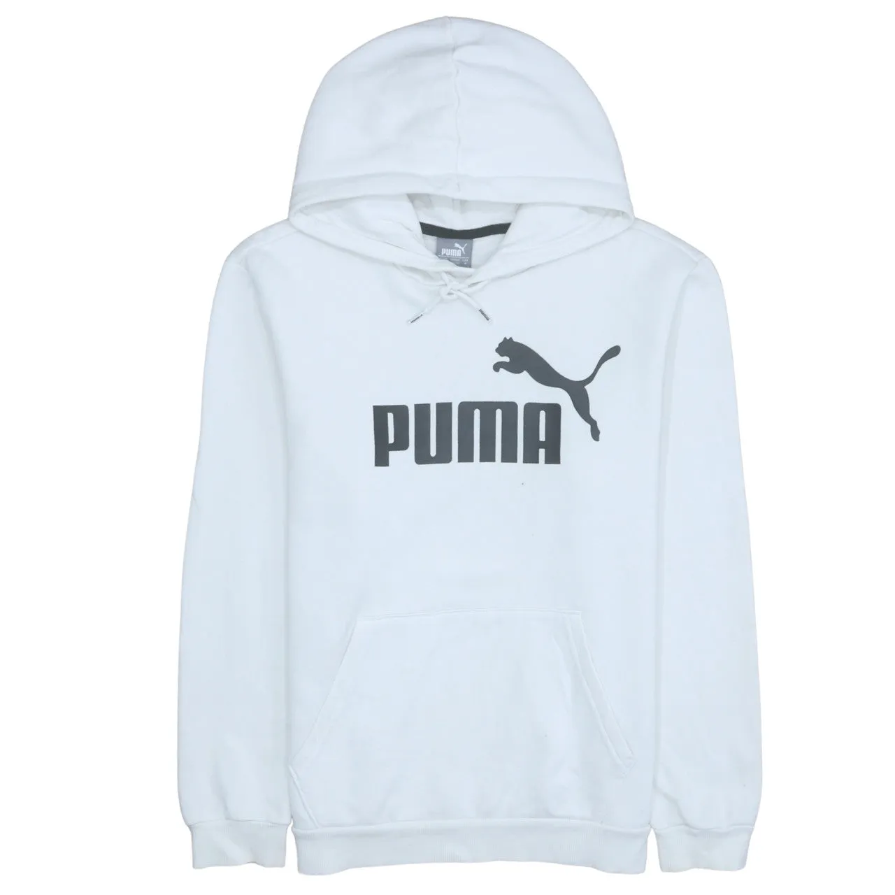 Puma 90's Spellout Pullover Hoodie Medium White sold by Vintage Club