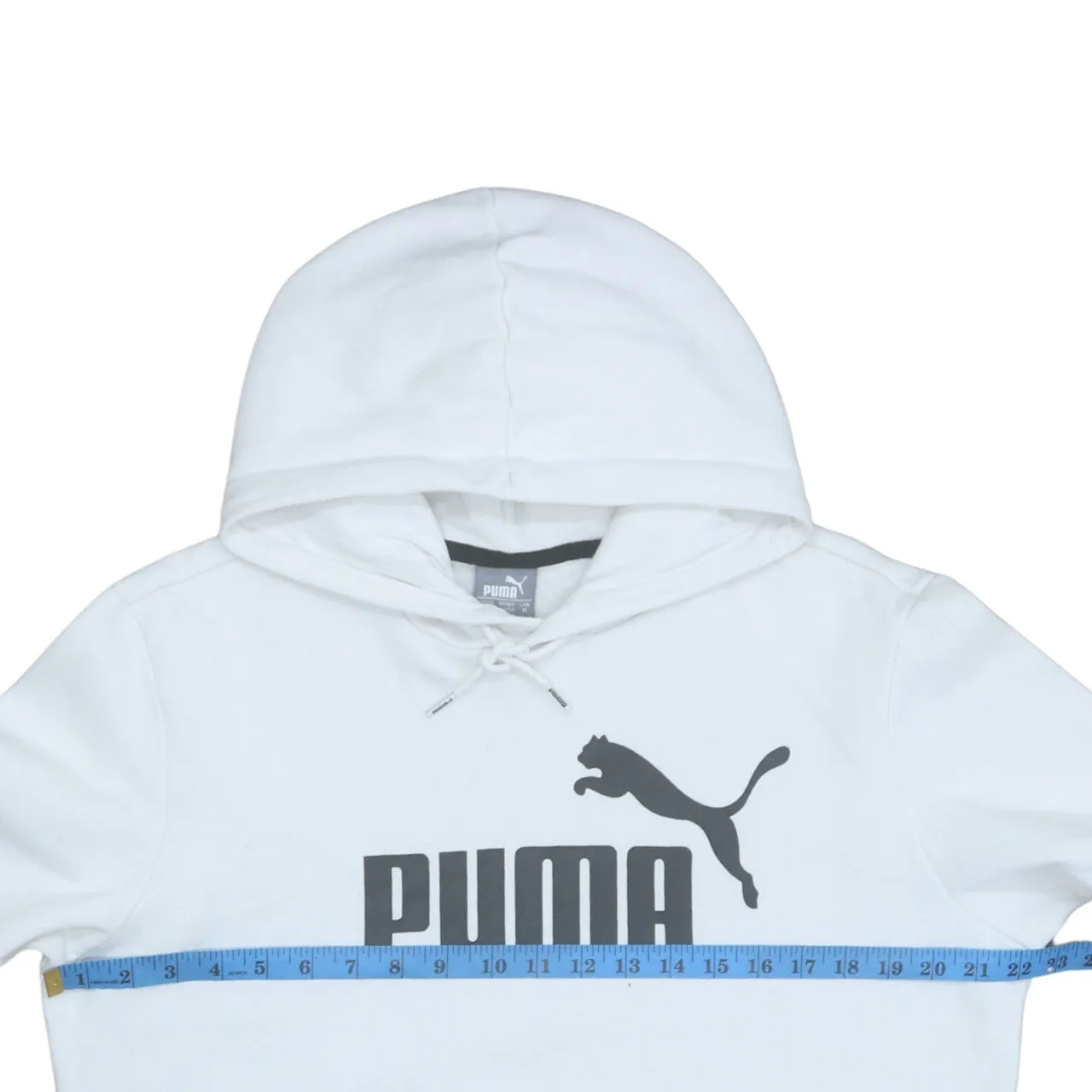 Puma 90's Spellout Pullover Hoodie Medium White sold by Vintage Club product image thumbnail 5