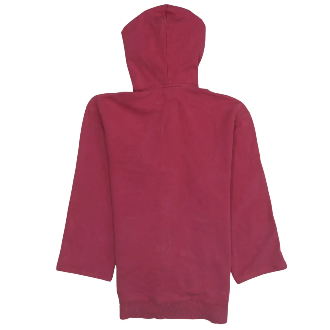 Timberland Burgundy Red Full Zip Hoodie Men's Small Embroidered Logo Front Pockets Sweatshirt sold by Vintage Club product image thumbnail 2