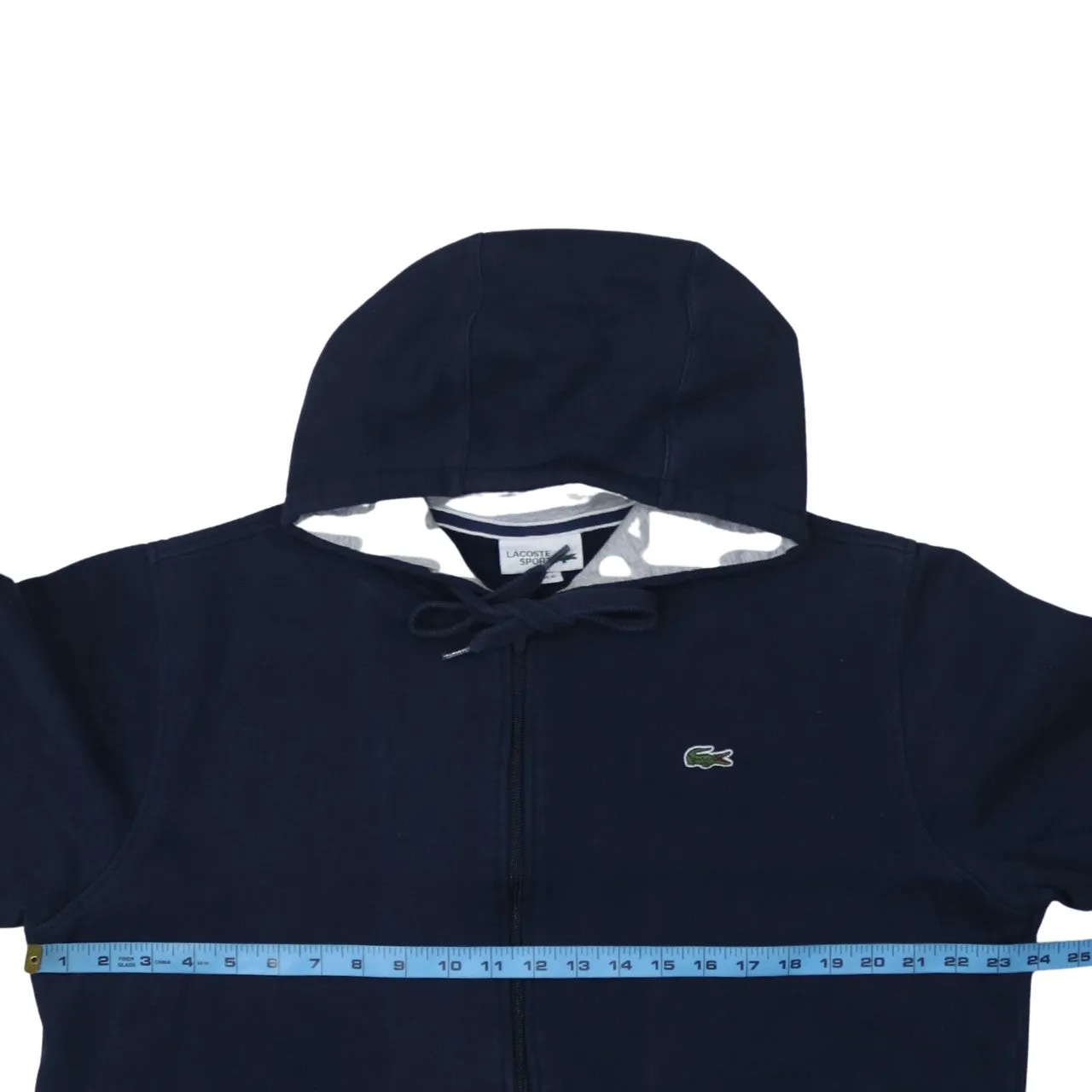 Lacoste 90's Sportswear Full Zip Up Hoodie XLarge Navy Blue sold by Vintage Club product image thumbnail 5