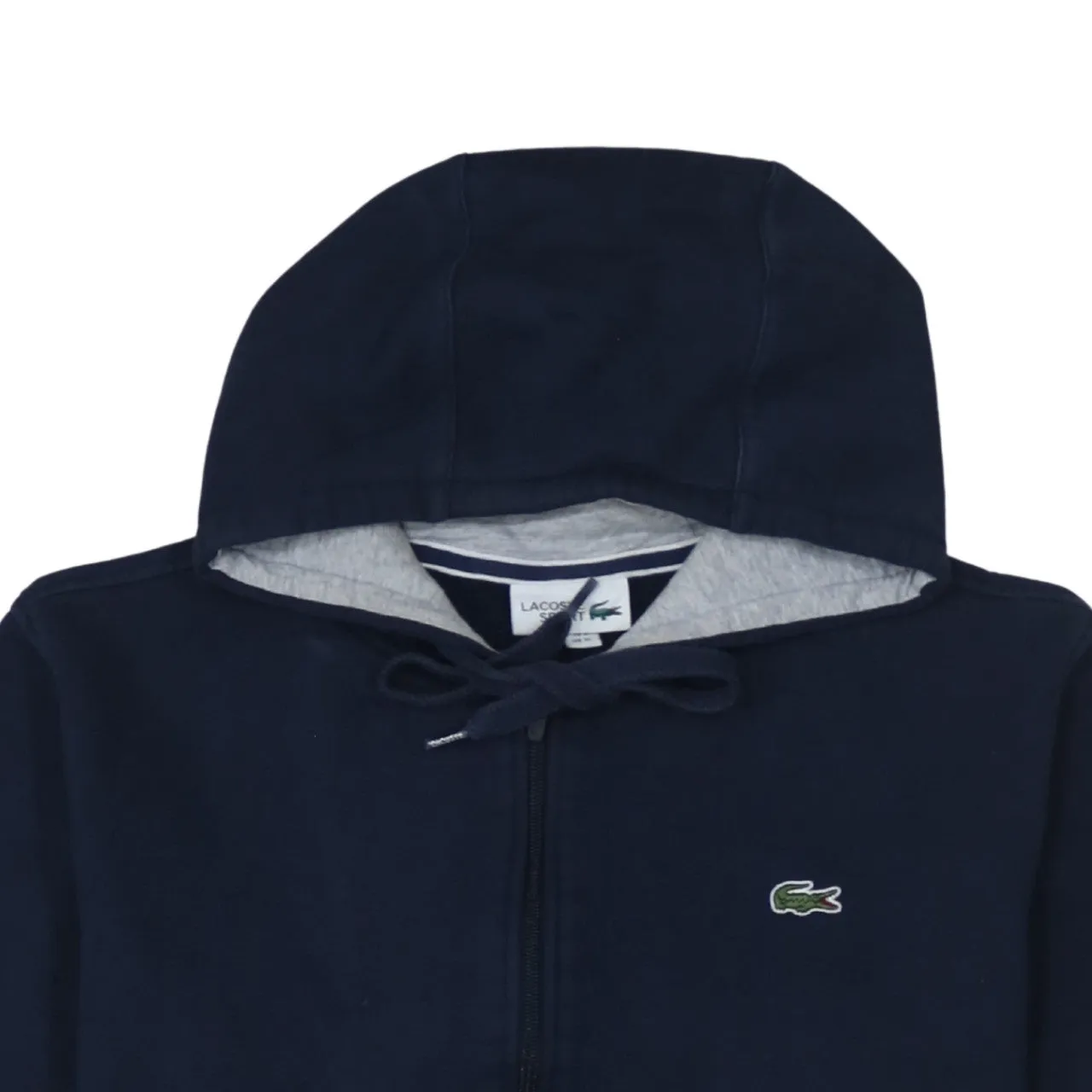 Lacoste 90's Sportswear Full Zip Up Hoodie XLarge Navy Blue sold by Vintage Club product image thumbnail 3