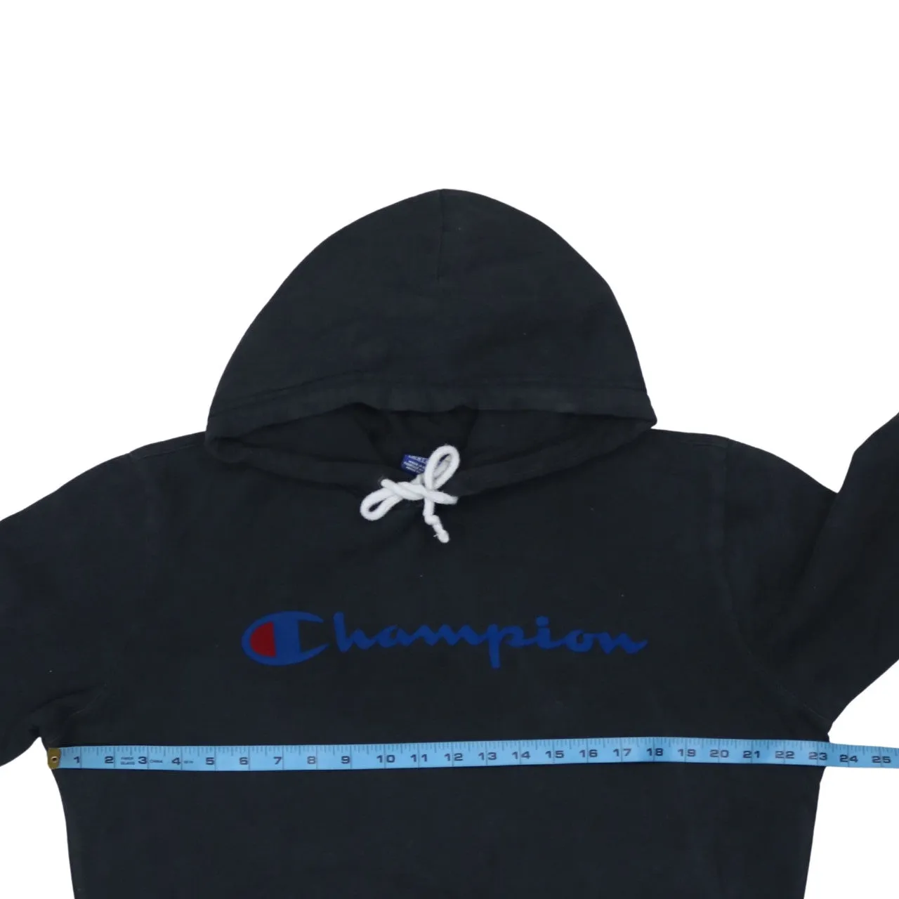Champion 90's Spellout Pullover Hoodie Medium Black sold by Vintage Club product image thumbnail 5