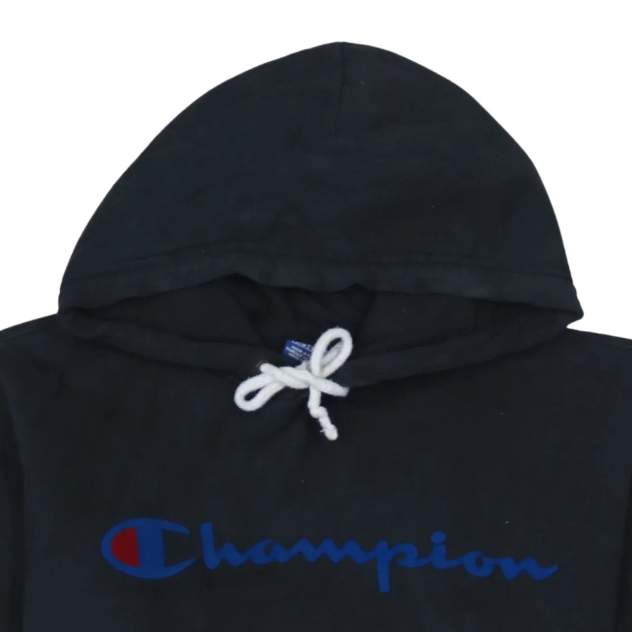 Champion 90's Spellout Pullover Hoodie Medium Black sold by Vintage Club product image thumbnail 3
