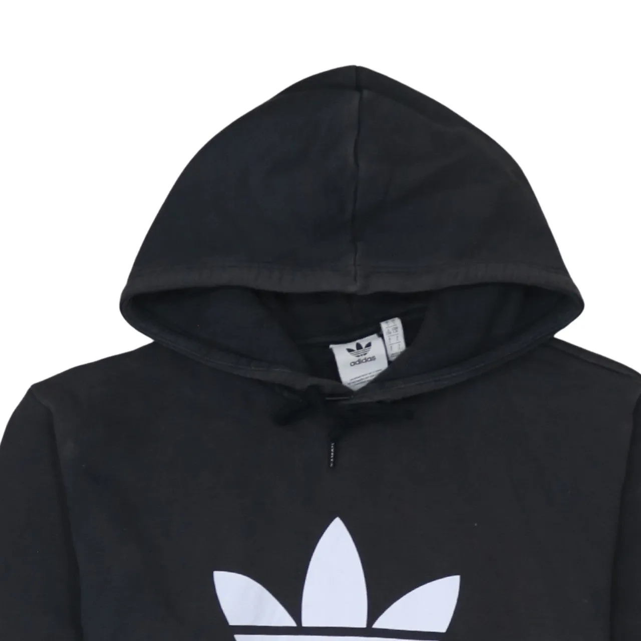 Adidas 90's Spellout Pullover Hoodie Large Black sold by Vintage Club product image thumbnail 3
