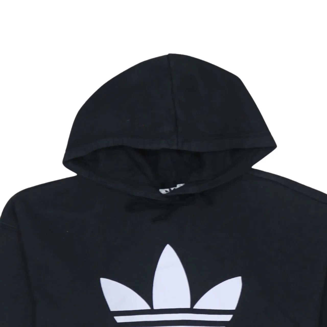 Adidas 90's Spellout Pullover Hoodie Large Black sold by Vintage Club product image thumbnail 3