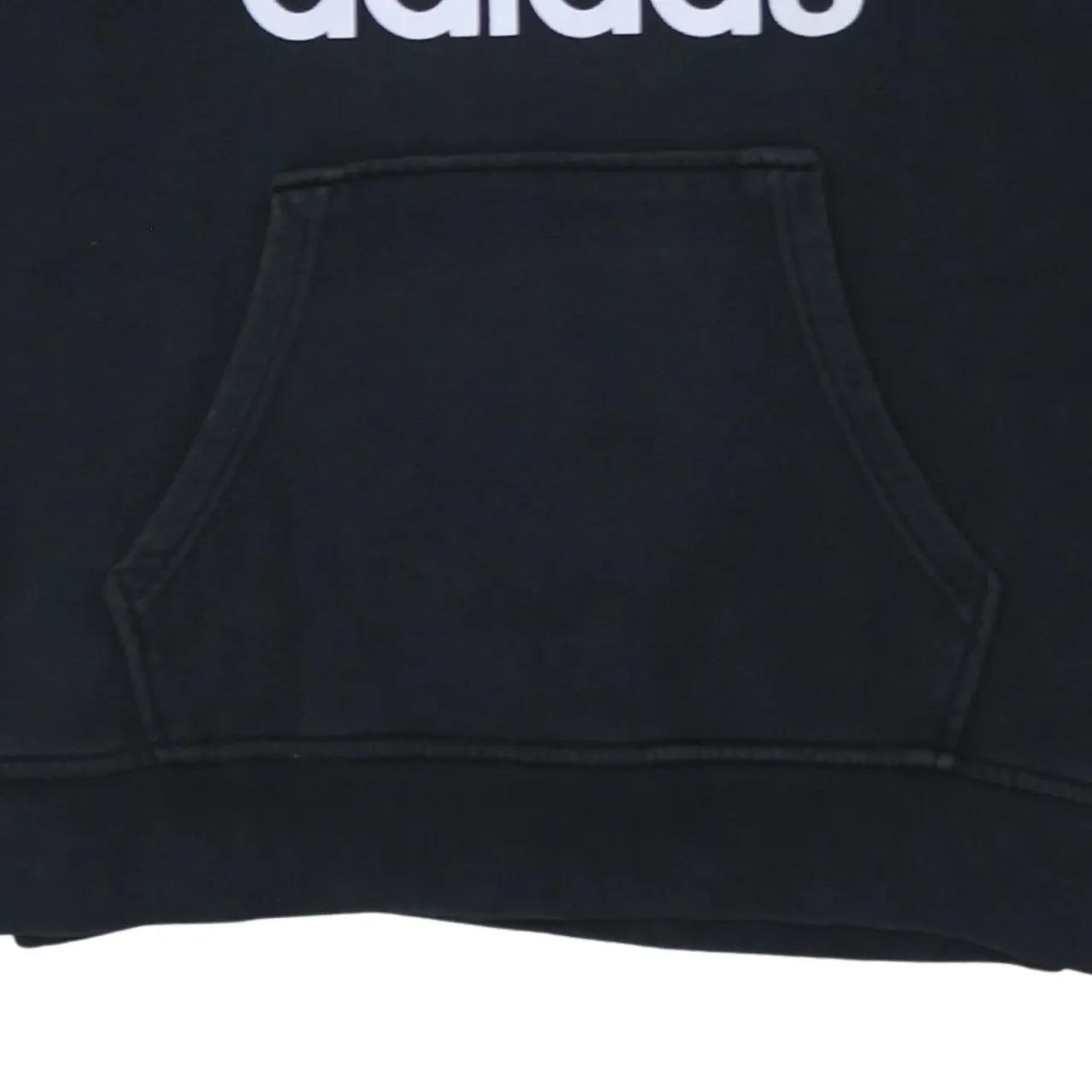 Adidas 90's Spellout Pullover Hoodie Large Black sold by Vintage Club product image thumbnail 4