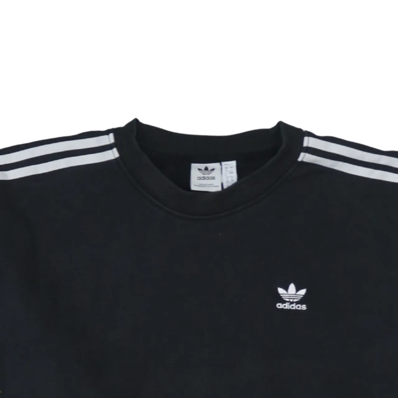 Adidas 90's Striped Sleeve Crew Neck Sweatshirt XXLarge Black sold by Vintage Club product image thumbnail 3