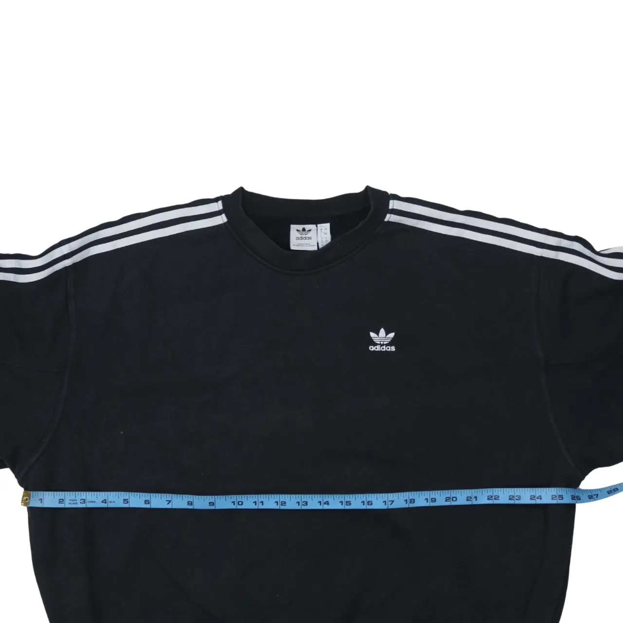 Adidas 90's Striped Sleeve Crew Neck Sweatshirt XXLarge Black sold by Vintage Club product image thumbnail 5