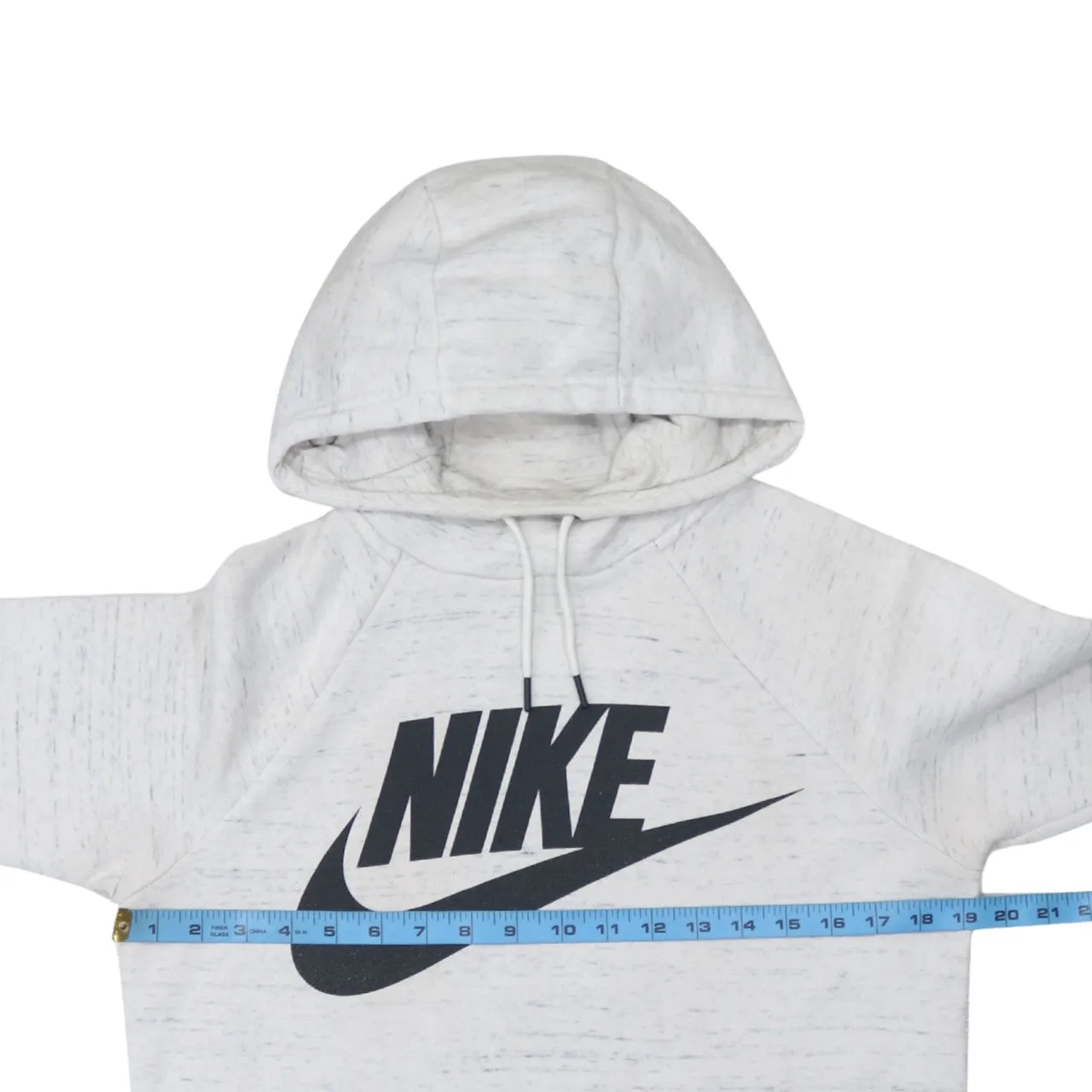 Nike 90's Center Middle Swoosh Pullover Hoodie XSmall Grey sold by Vintage Club product image thumbnail 5
