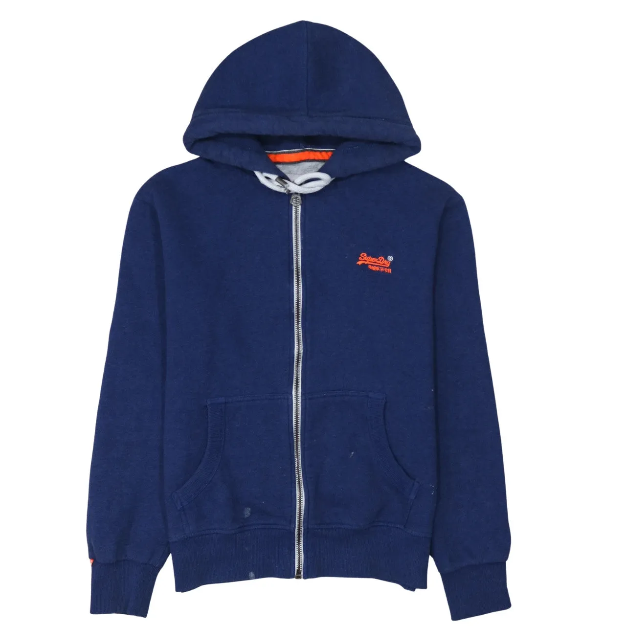 Super Dry 90's Lightweight Full Zip Up Hoodie Medium Blue sold by Vintage Club