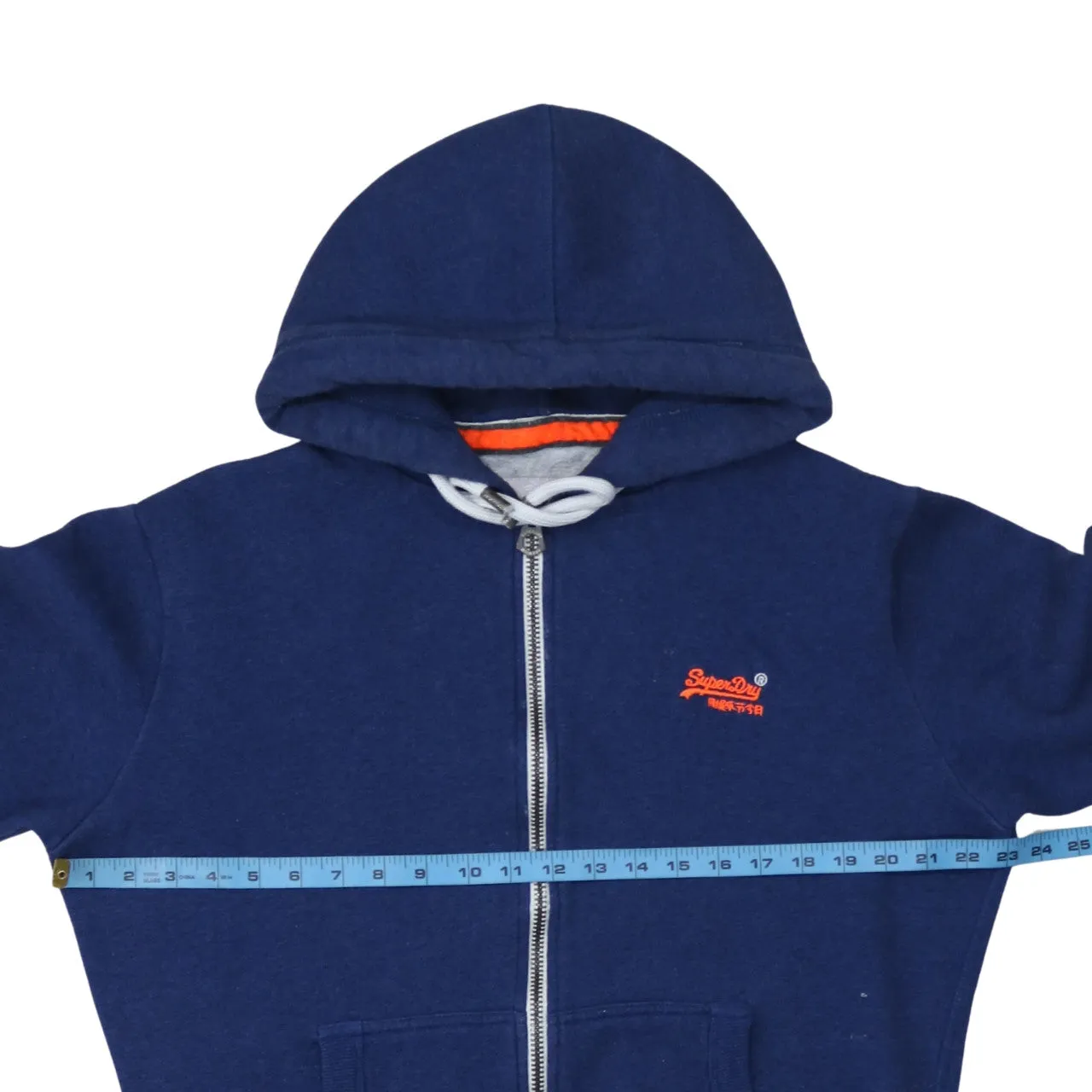 Super Dry 90's Lightweight Full Zip Up Hoodie Medium Blue sold by Vintage Club product image thumbnail 5