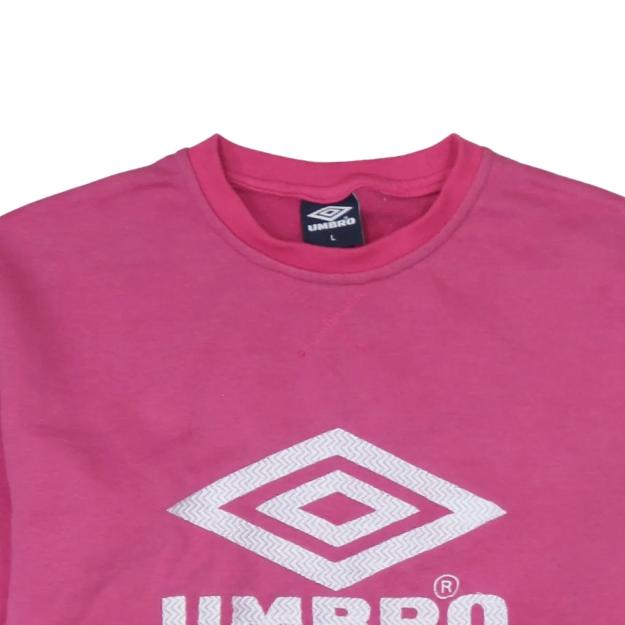 Umbro 90's Spellout Crew Neck Sweatshirt Large Pink sold by Vintage Club product image thumbnail 3