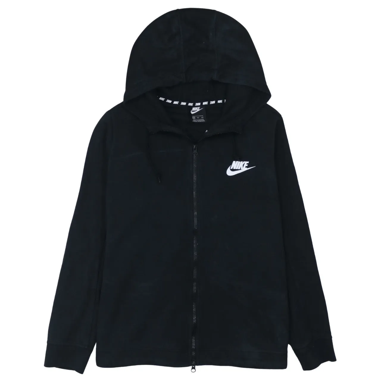 Nike 90's Swoosh Full Zip Up Hoodie XXLarge (2XL) Black sold by Vintage Club