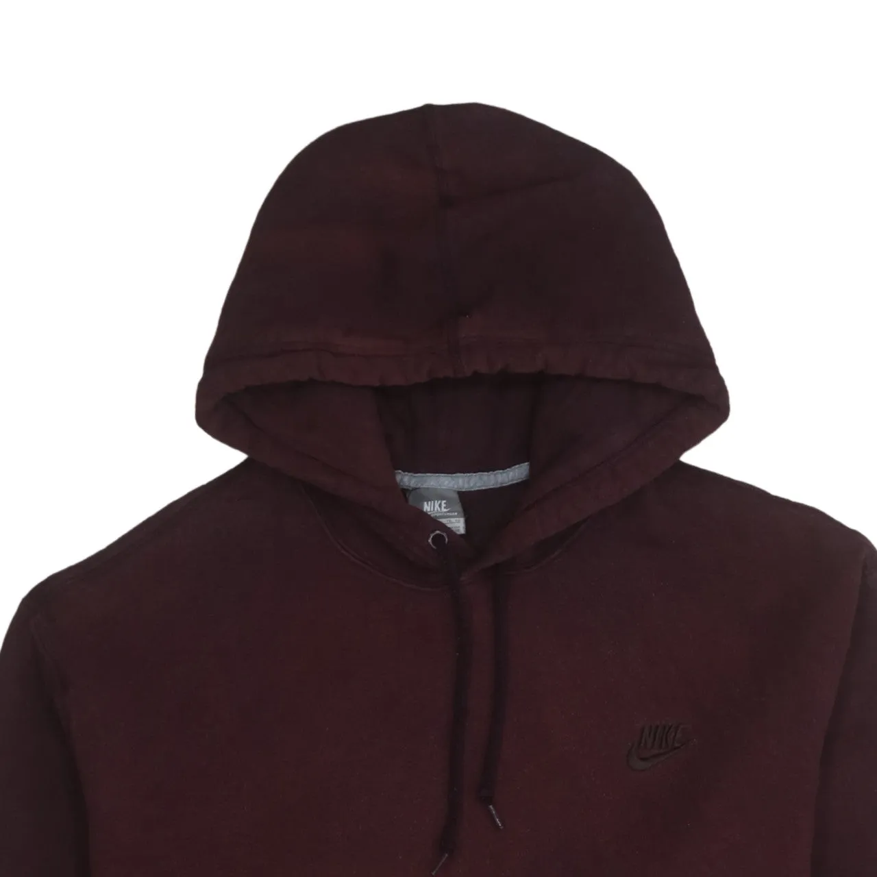 Nike 90's Swoosh Pullover Hoodie XLarge Burgundy Red sold by Vintage Club product image thumbnail 3