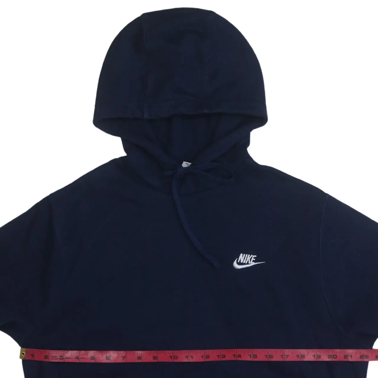 Nike 90's Swoosh Pullover Hoodie Medium Navy Blue sold by Vintage Club product image thumbnail 5