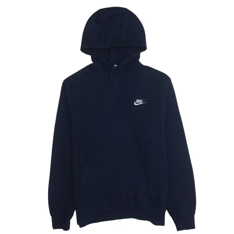 Nike 90's Swoosh Pullover Hoodie Medium Navy Blue sold by Vintage Club