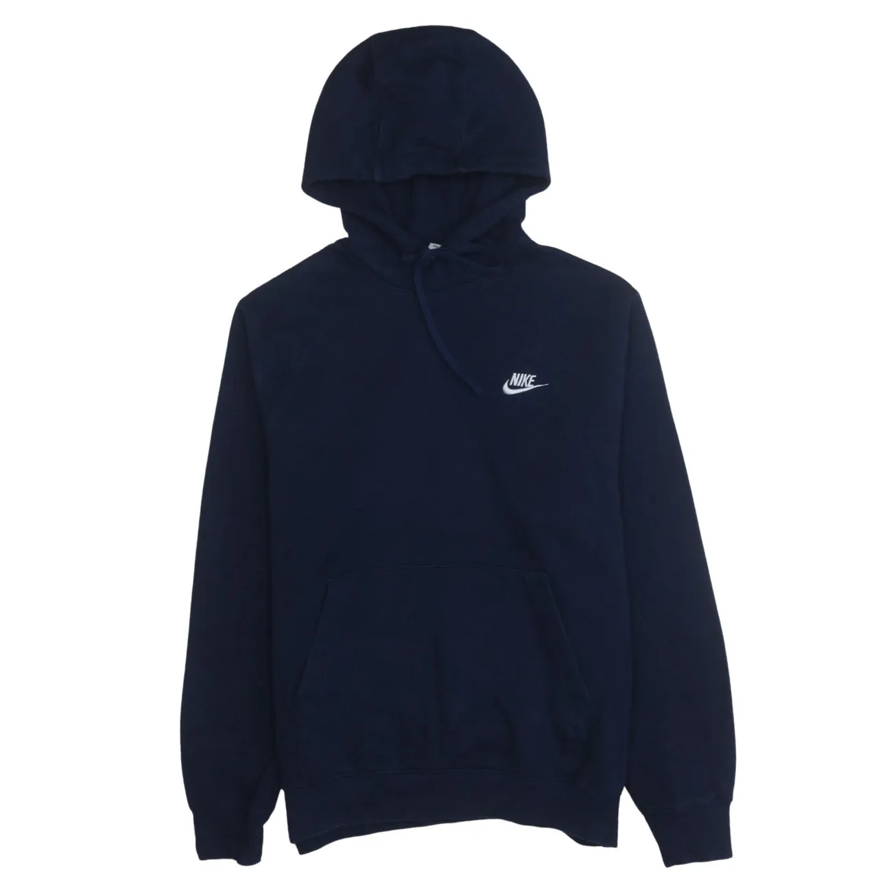 Nike 90's Swoosh Pullover Hoodie Medium Navy Blue sold by Vintage Club