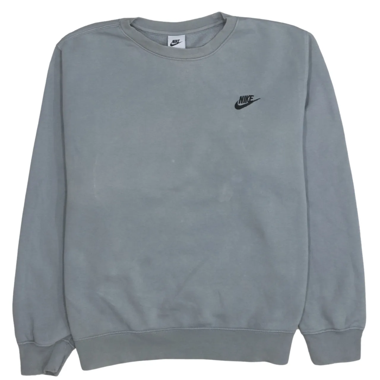 Nike 90's Swoosh Crew Neck Sweatshirt Large Grey sold by Vintage Club