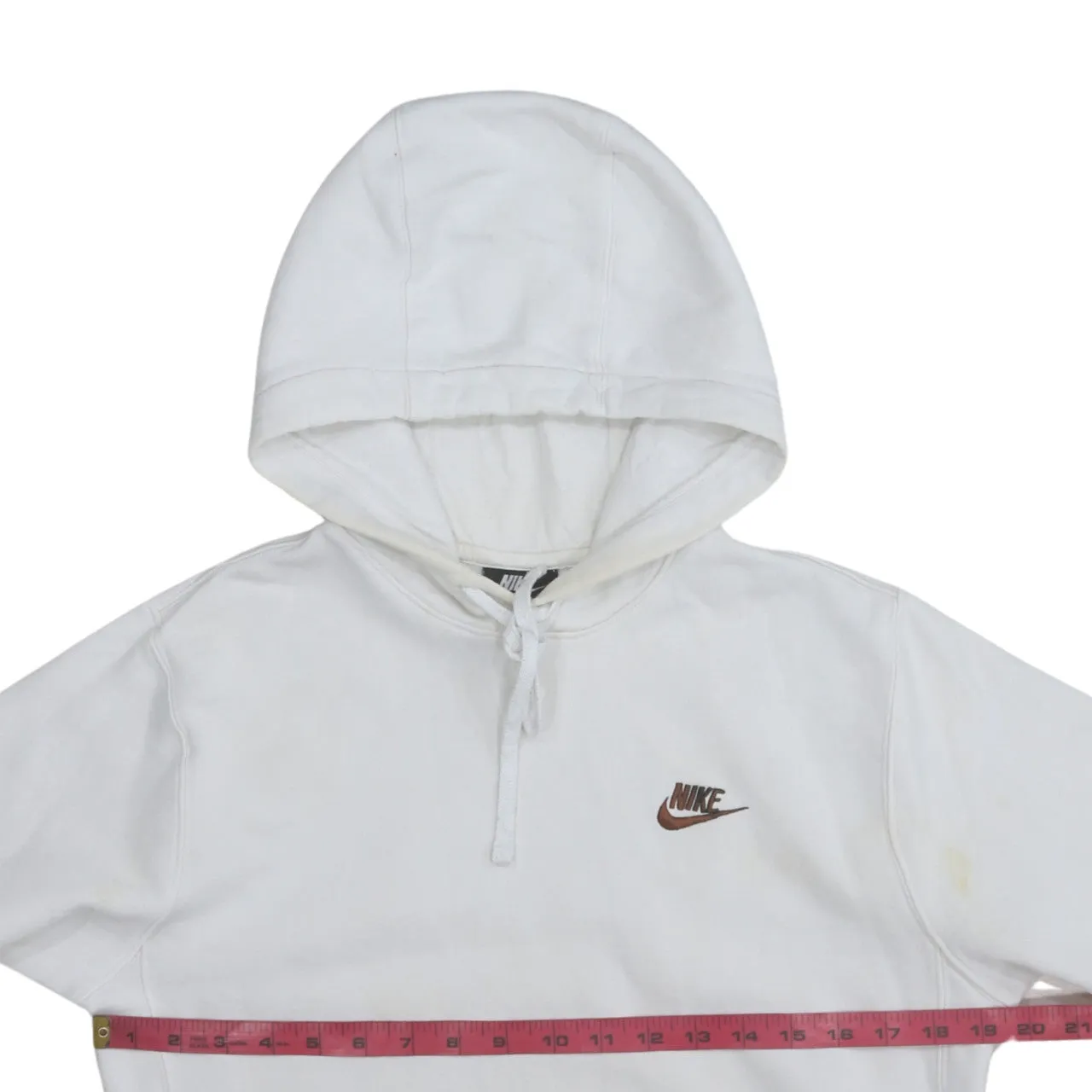 Nike 90's Swoosh Pullover Hoodie XSmall White sold by Vintage Club product image thumbnail 5
