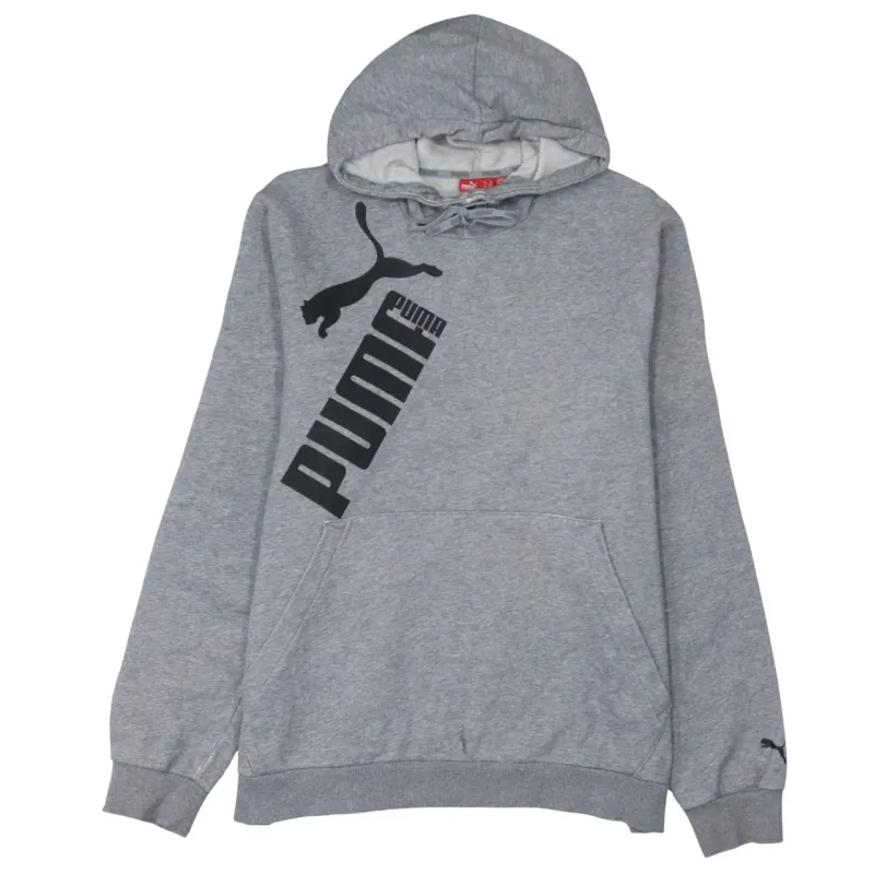 Puma 90's Spellout Pullover Hoodie XLarge Grey sold by Vintage Club