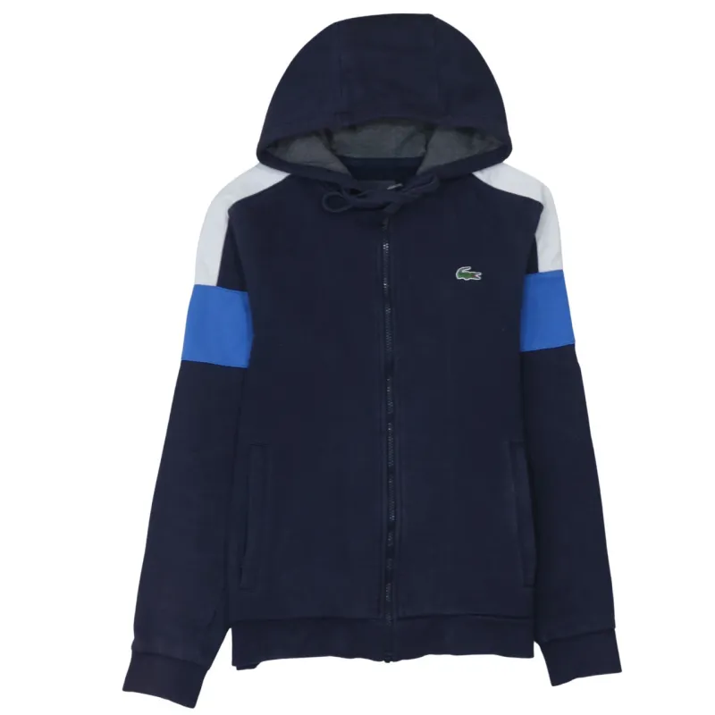 Lacoste 90's Lightweight Full Zip Up Hoodie XSmall Navy Blue made by Lacoste