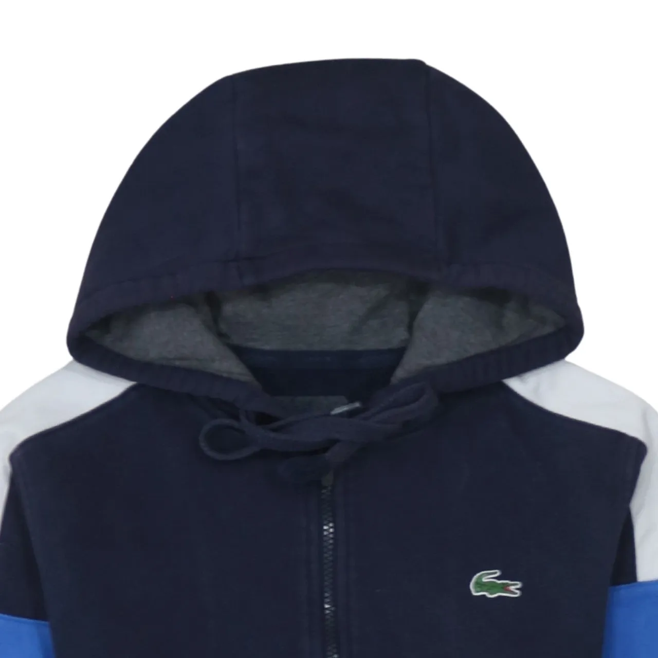 Lacoste 90's Lightweight Full Zip Up Hoodie XSmall Navy Blue sold by Vintage Club product image thumbnail 3