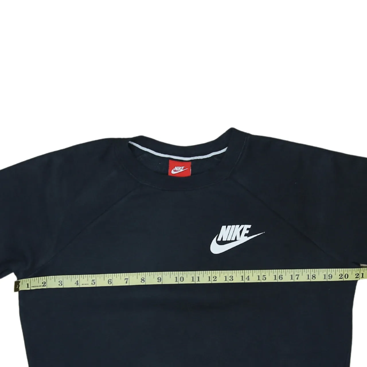 Nike 90's Swoosh Crew Neck Sweatshirt Small Black sold by Vintage Club product image thumbnail 5