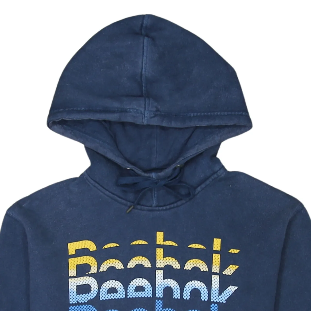 Reebok 90's Spellout Pullover Hoodie Small Navy Blue sold by Vintage Club product image thumbnail 3