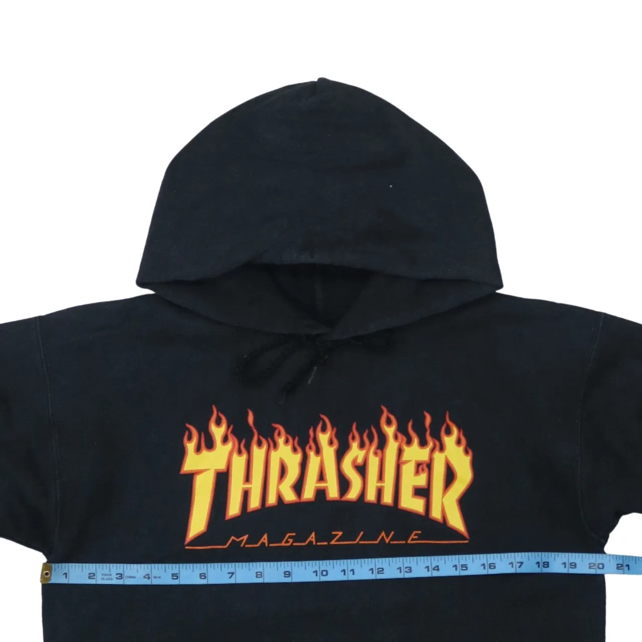 Thrasher 90's Spellout Pullover Hoodie Small Black sold by Vintage Club product image thumbnail 5