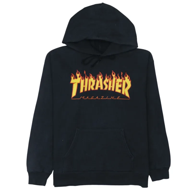 Thrasher 90's Spellout Pullover Hoodie Small Black sold by Vintage Club