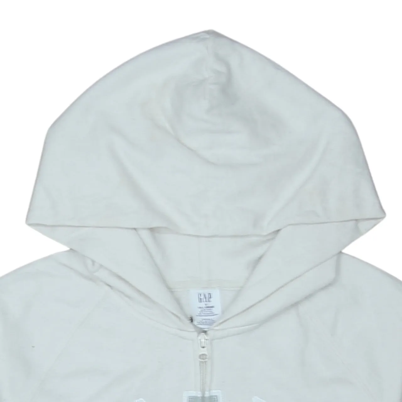 Gap 90's Spellout Full Zip Up Hoodie Small Grey sold by Vintage Club product image thumbnail 3
