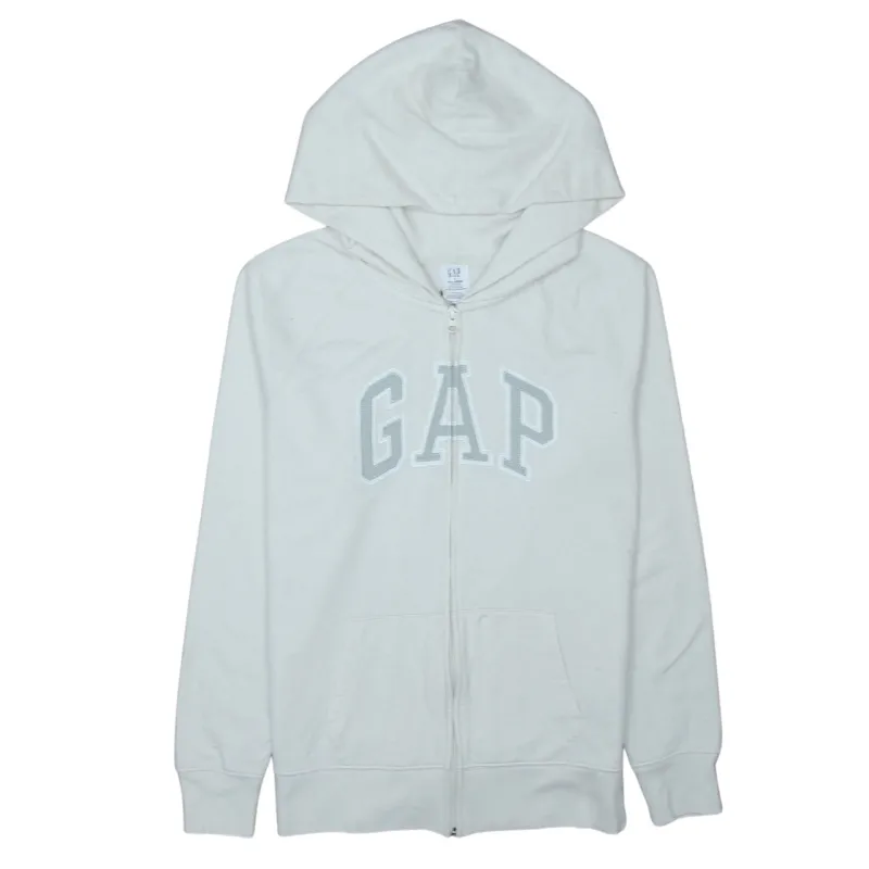 Gap 90's Spellout Full Zip Up Hoodie Small Grey sold by Vintage Club