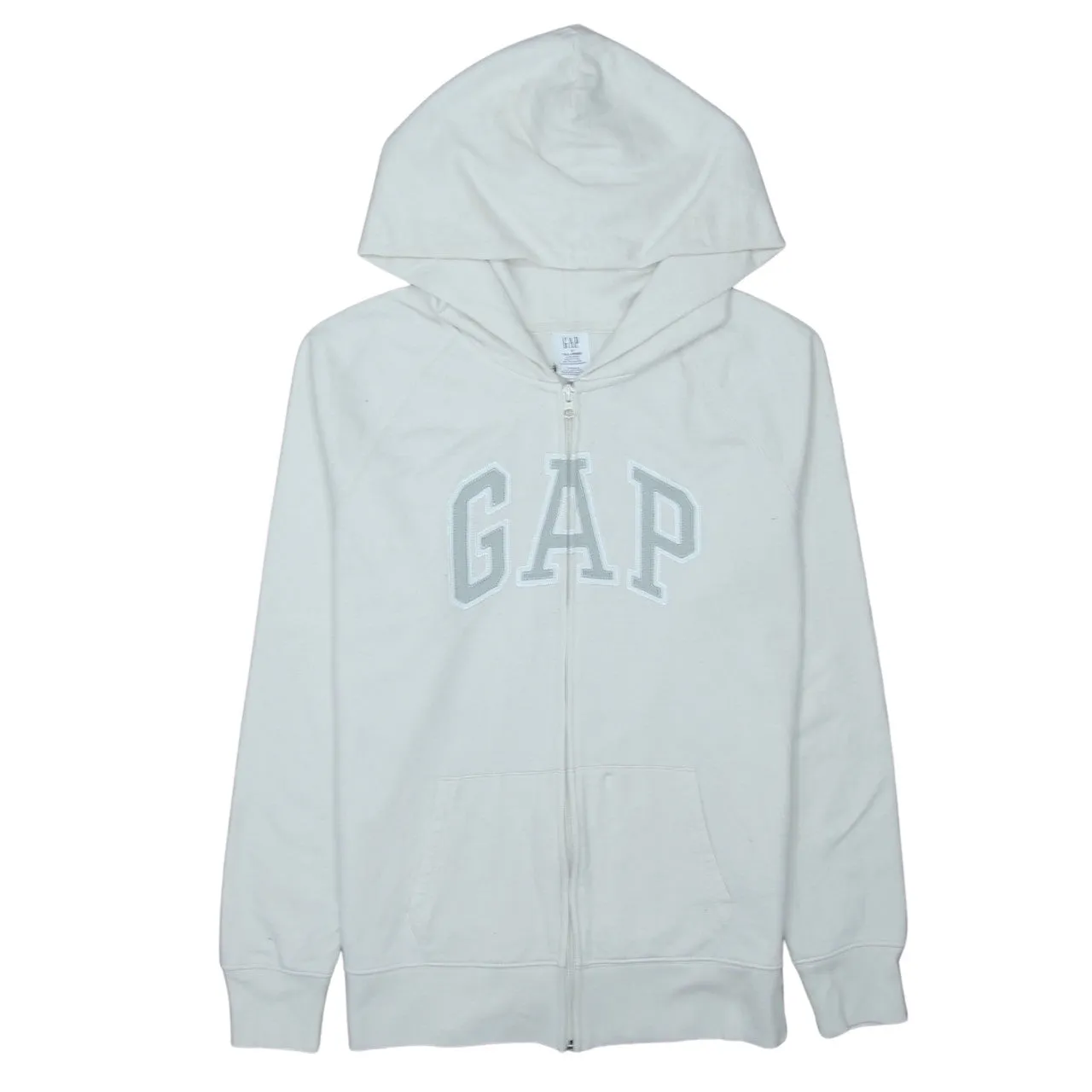 Gap 90's Spellout Full Zip Up Hoodie Small Grey sold by Vintage Club
