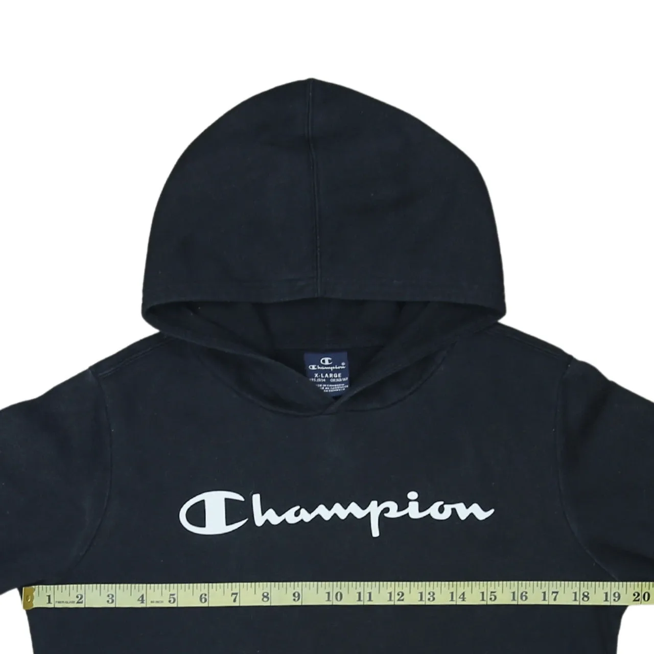 Champion 90's Spellout Pullover Hoodie XLarge Black sold by Vintage Club product image thumbnail 5
