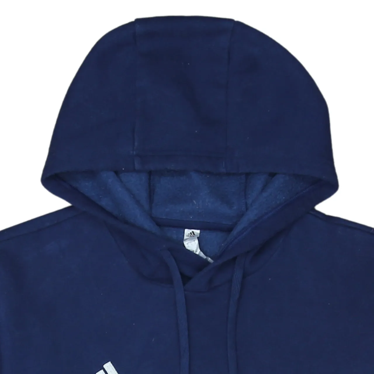 Adidas 90's Drawstring Pockets Pullover Hoodie Large Navy Blue sold by Vintage Club product image thumbnail 3