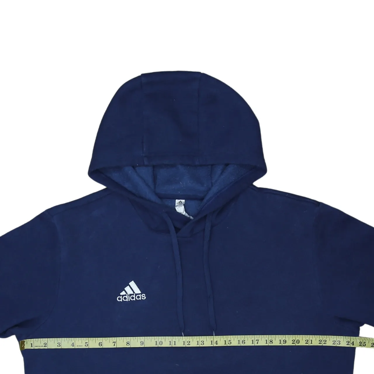 Adidas 90's Drawstring Pockets Pullover Hoodie Large Navy Blue sold by Vintage Club product image thumbnail 5