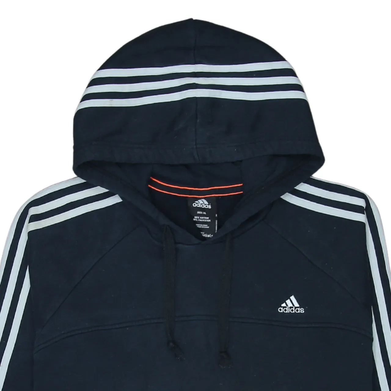 Adidas 90's Striped Sleeve Pullover Hoodie XLarge Black sold by Vintage Club product image thumbnail 3