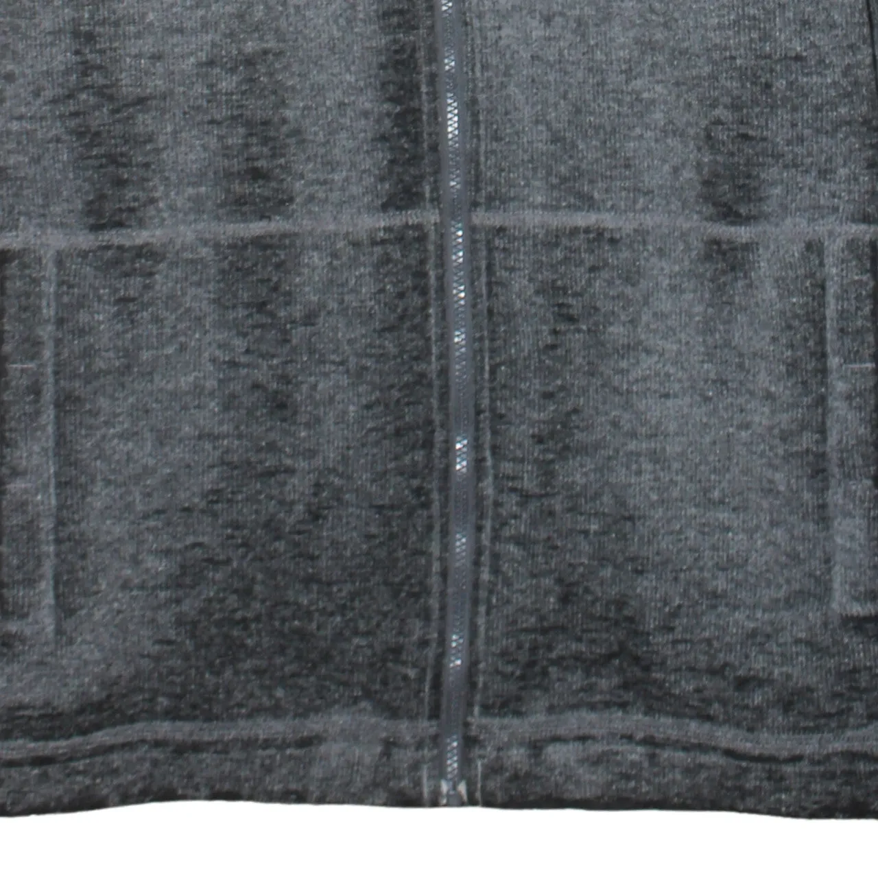 The North Face Grey Black Full Zip Hoodie Men's XXLarge Embroidered Logo Fleece Jacket sold by Vintage Club product image thumbnail 4