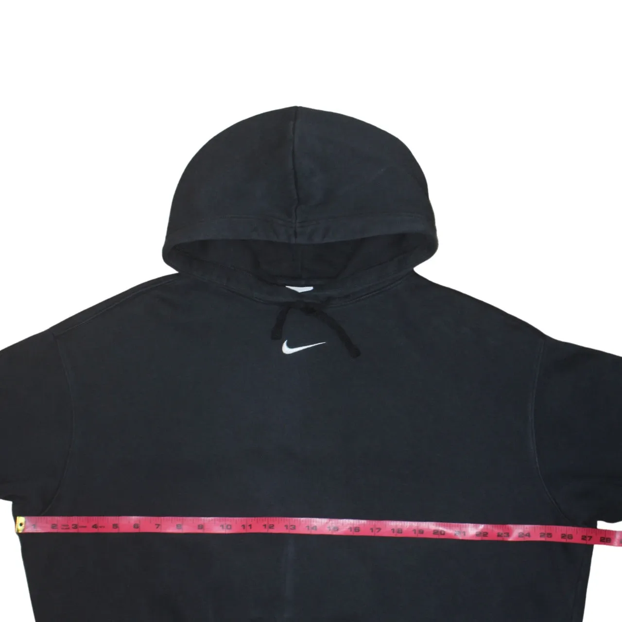 Nike Black Hoodie Men's Large Embroidered Swoosh Pullover Fleece Hooded Sweatshirt sold by Vintage Club product image thumbnail 5