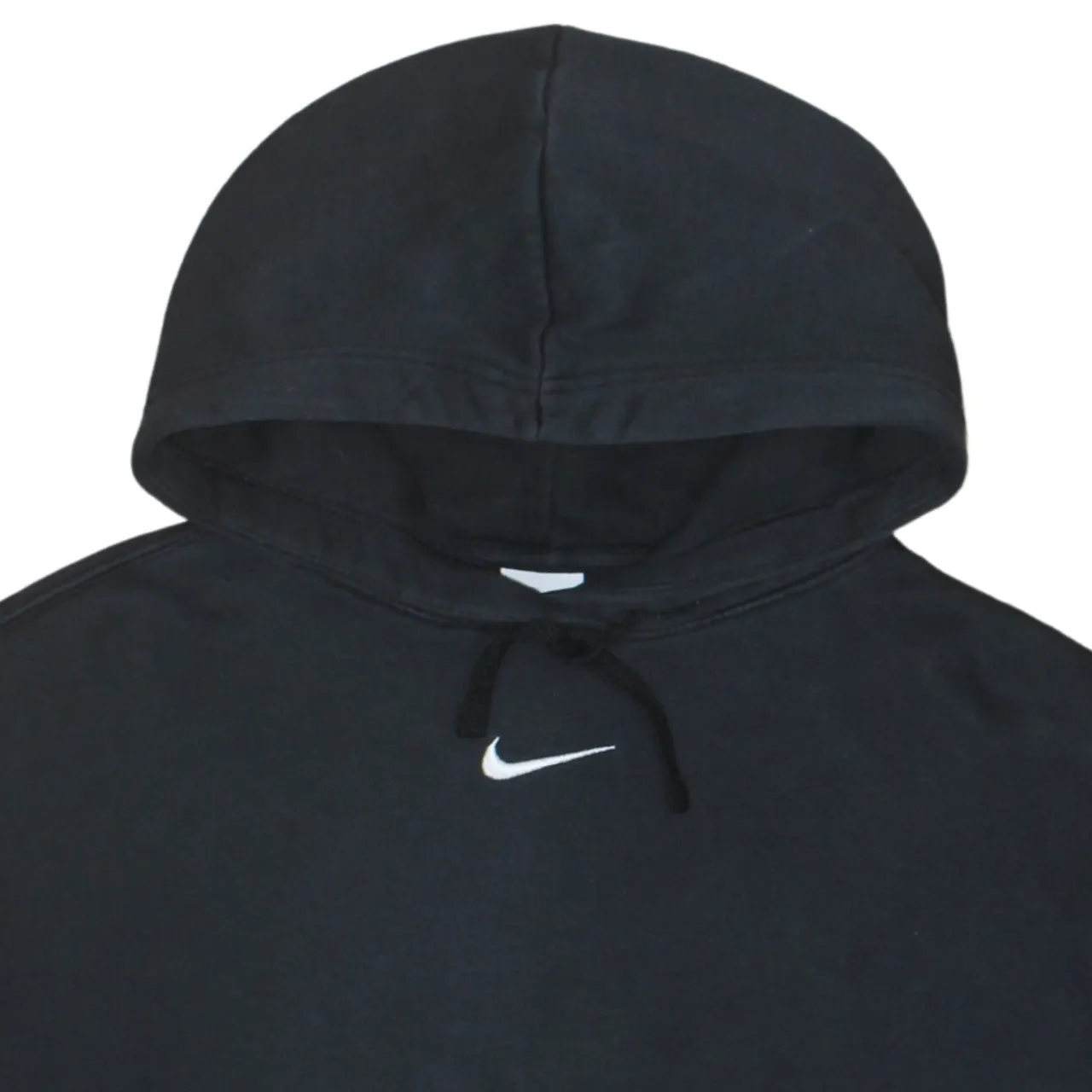 Nike Black Hoodie Men's Large Embroidered Swoosh Pullover Fleece Hooded Sweatshirt sold by Vintage Club product image thumbnail 3