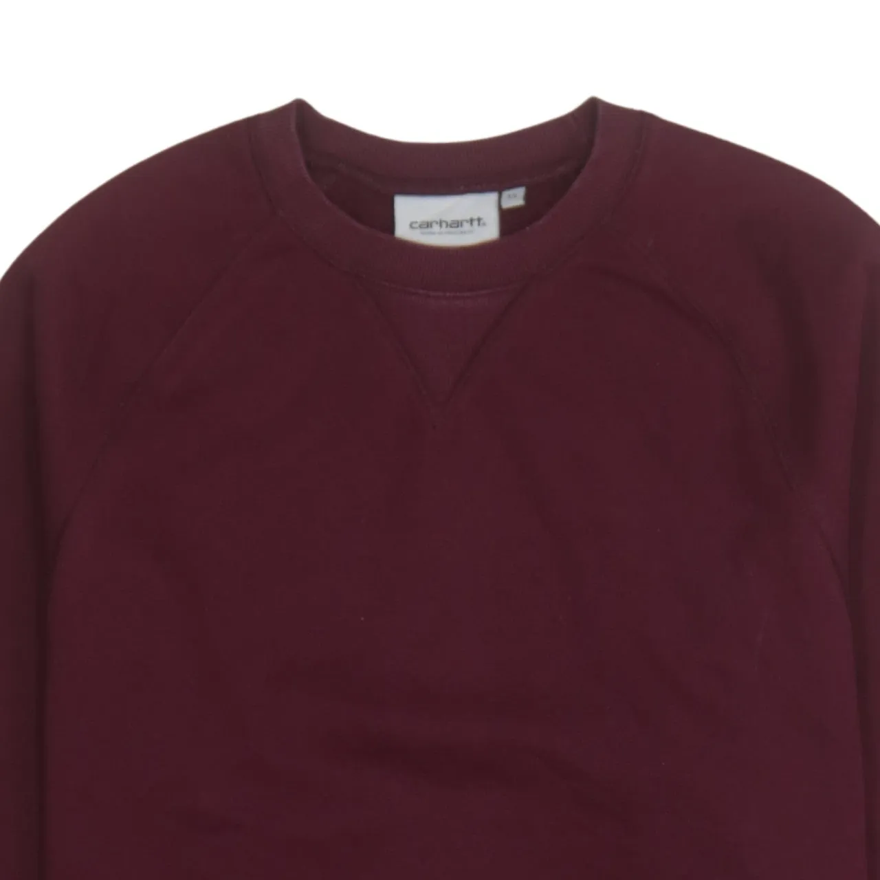 Carhartt Burgundy Sweatshirt Men's XSmall Raglan Sleeve Ribbed Cuffs Chase Pullover Fleece Top sold by Vintage Club product image thumbnail 3
