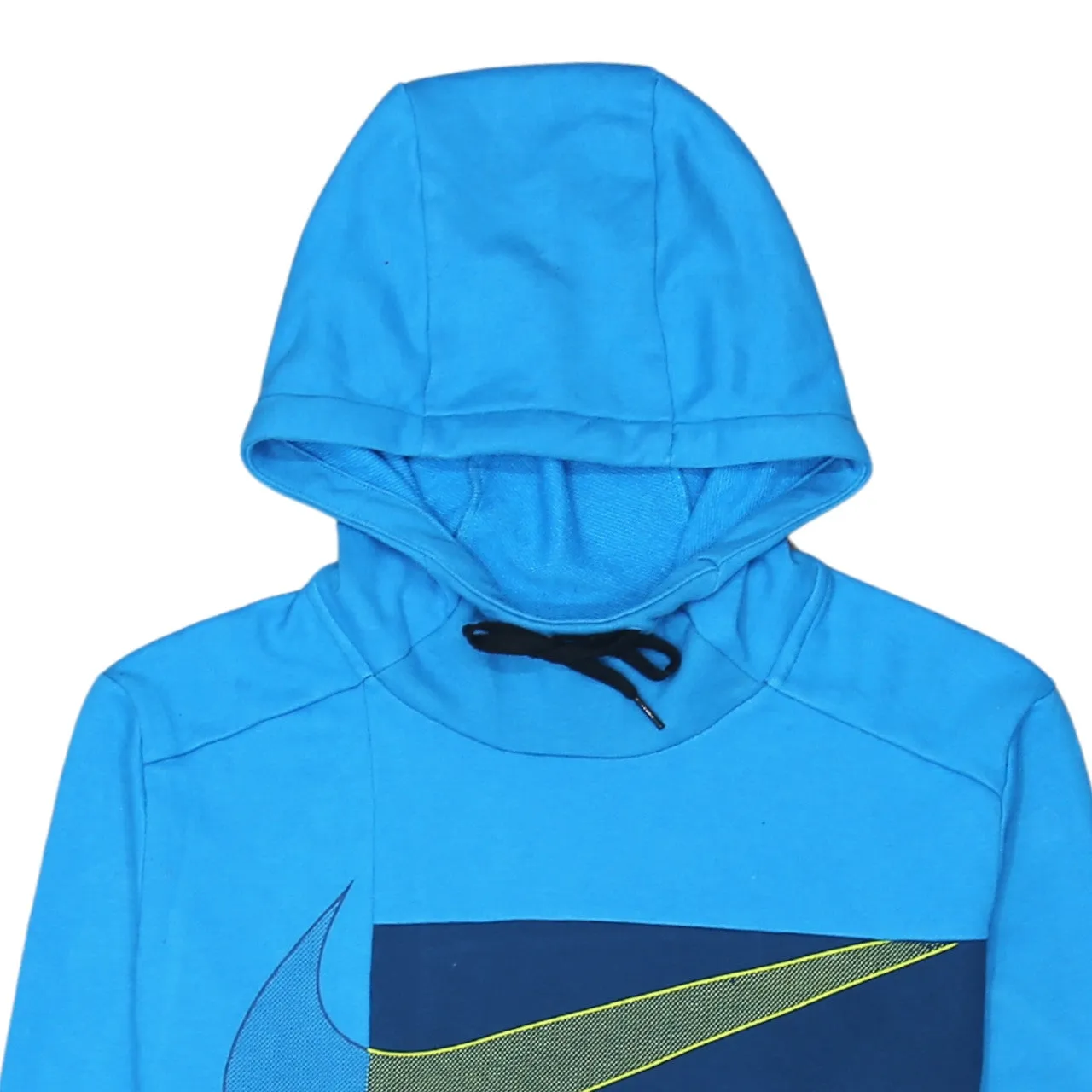 Nike 90's Center Middle Swoosh Pullover Hoodie Large Blue sold by Vintage Club product image thumbnail 3