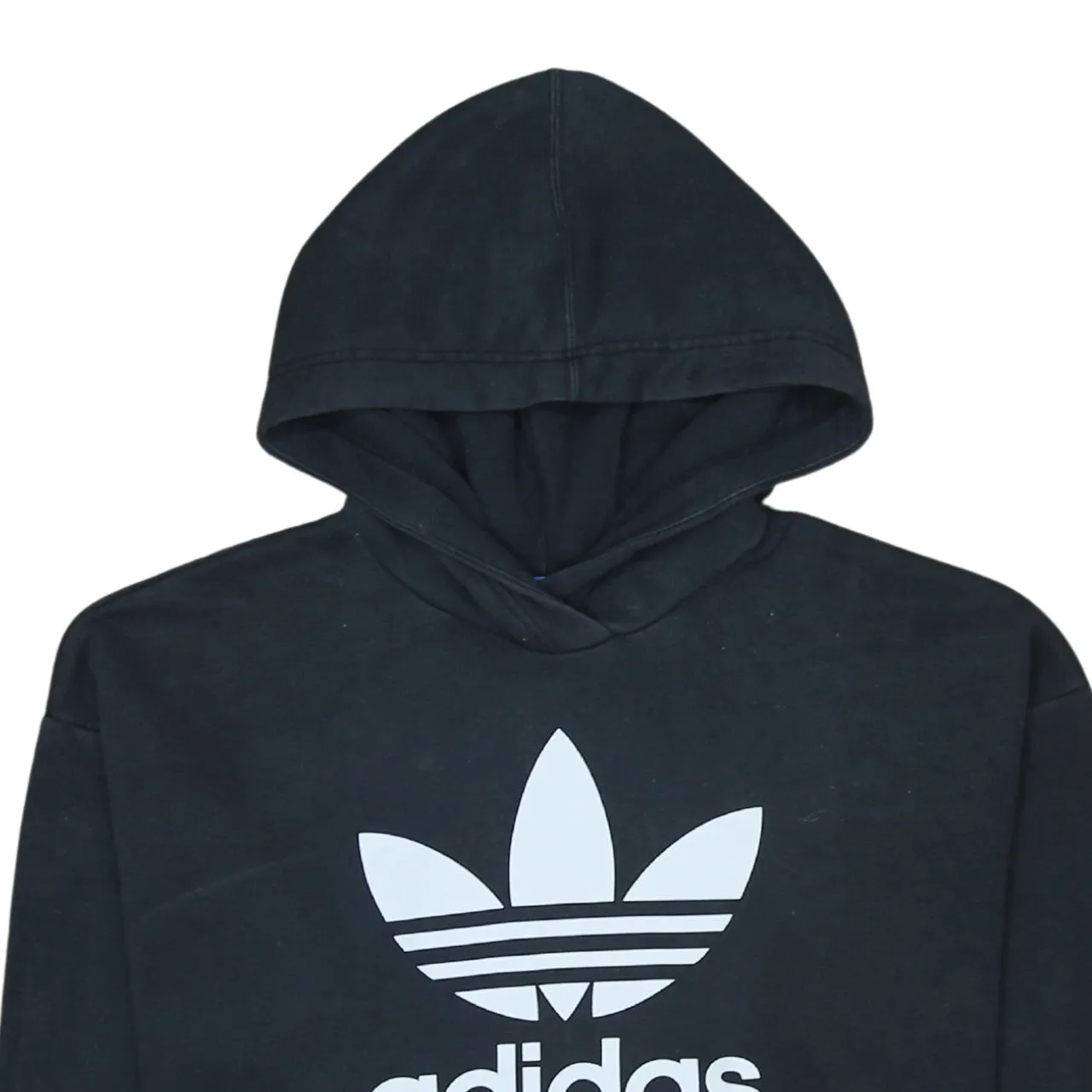 Adidas 90's Spellout Pullover Hoodie Medium Black sold by Vintage Club product image thumbnail 3
