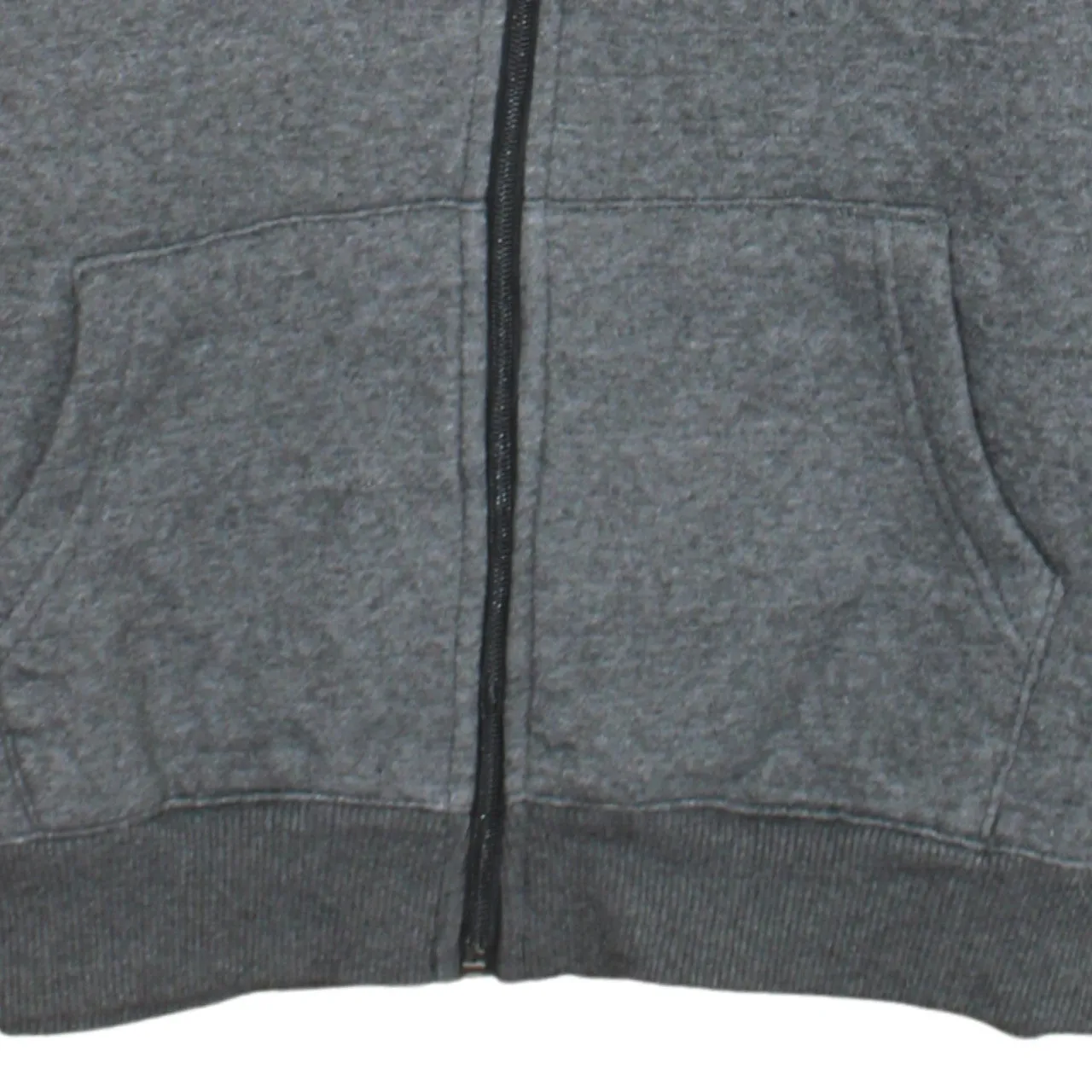 HUGO BOSS Dark Grey Hoodie Women’s Small Zip Front Printed Logo Fleece Sweatshirt sold by Vintage Club product image thumbnail 4