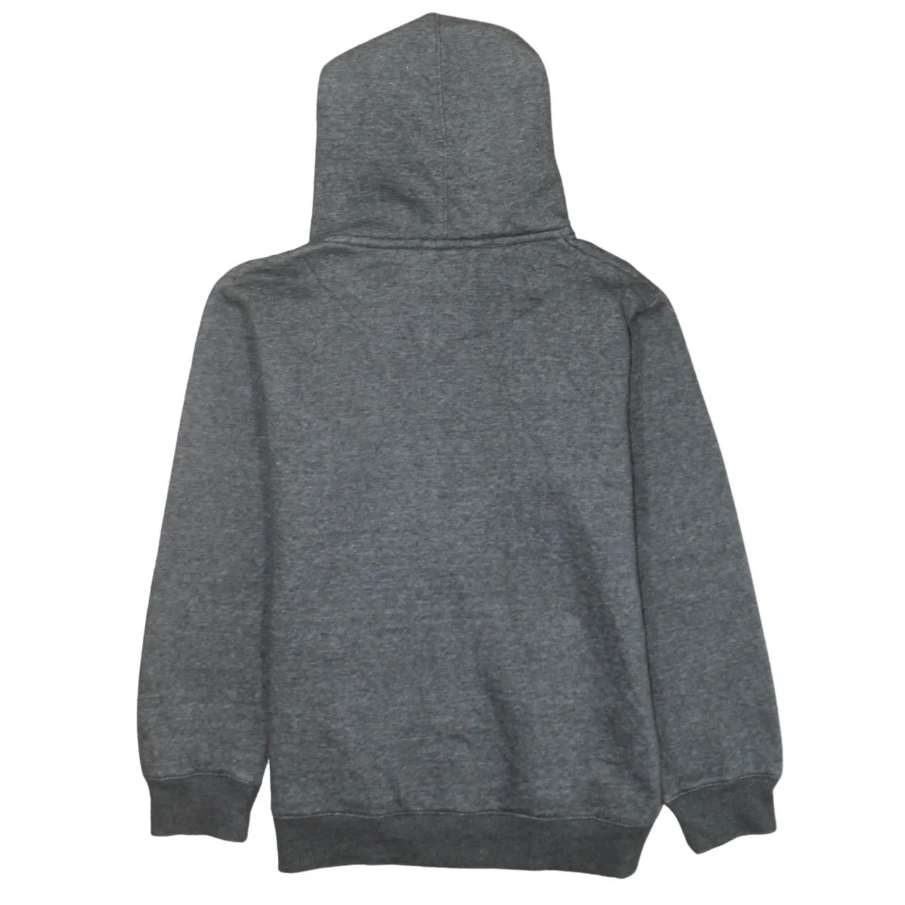 HUGO BOSS Dark Grey Hoodie Women’s Small Zip Front Printed Logo Fleece Sweatshirt sold by Vintage Club product image thumbnail 2