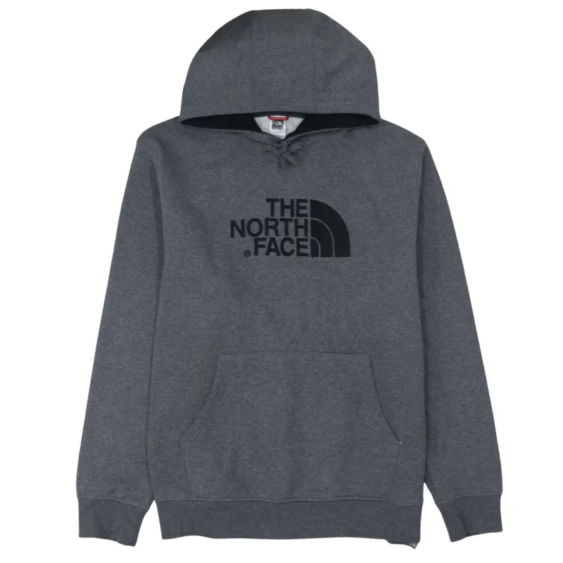 The North Face Dark Grey Hoodie Men's XXLarge Printed Logo Front Pocket Pullover Sweatshirt made by The North Face