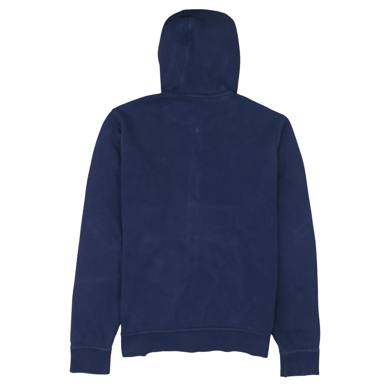 Nike Navy Blue Full Zip Hoodie Men's Medium Embroidered Swoosh Split Pocket Sweatshirt sold by Vintage Club product image thumbnail 2
